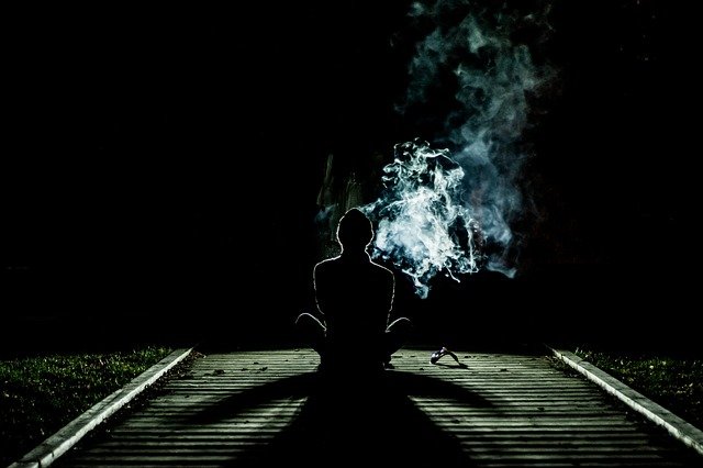 smoke, human, alone smoke-human-alone