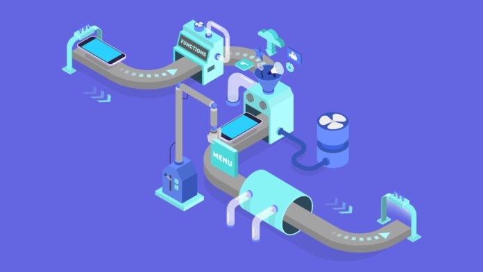 Mobile app development concept. Modern technology and smartphone mobile-app-development-concept-modern-technology-and-smartphone
