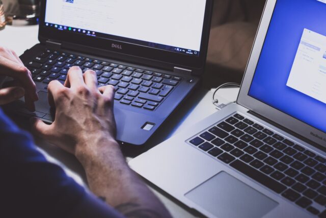 Photo by freestocks person using black laptop computer