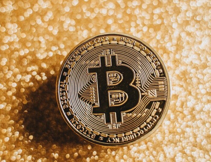 Bitcoin in Close-up Shot