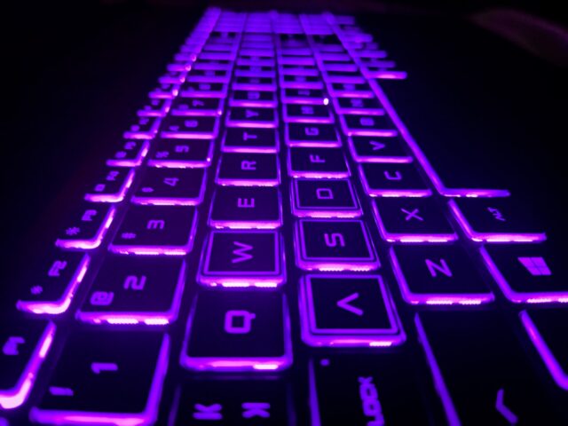Photo by RK Lokesh purple and black computer keyboard