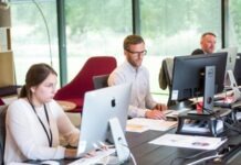 man sitting in front of table